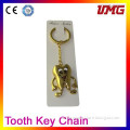 Best selling dental decoration key chain parts smile keychain